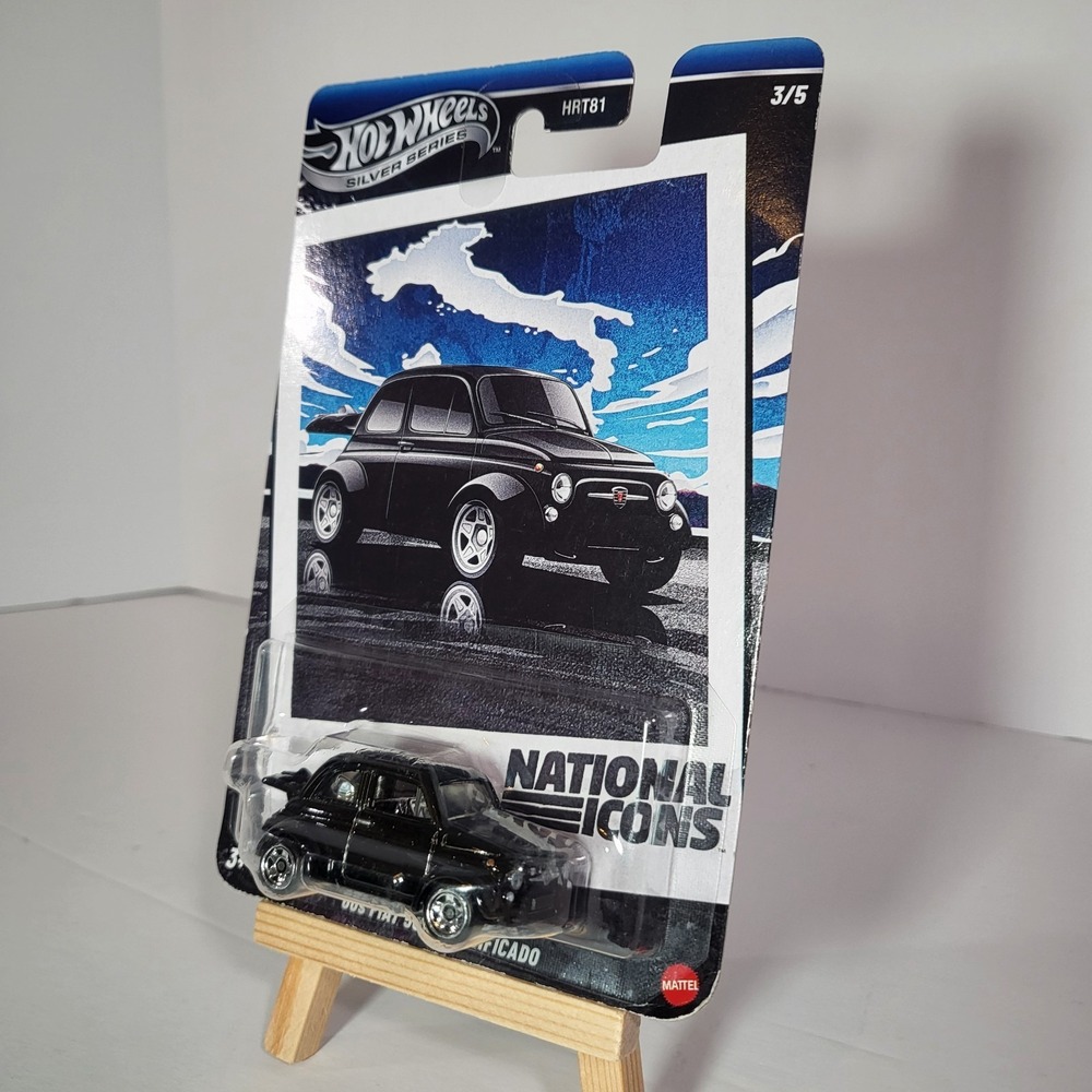 Hot Wheels National Icons Fiat 500 3/5 Mattel Diecast‎ Car NIB